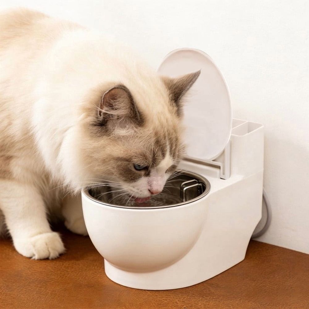 Pet Fun Toilet-Shaped Water Dispenser