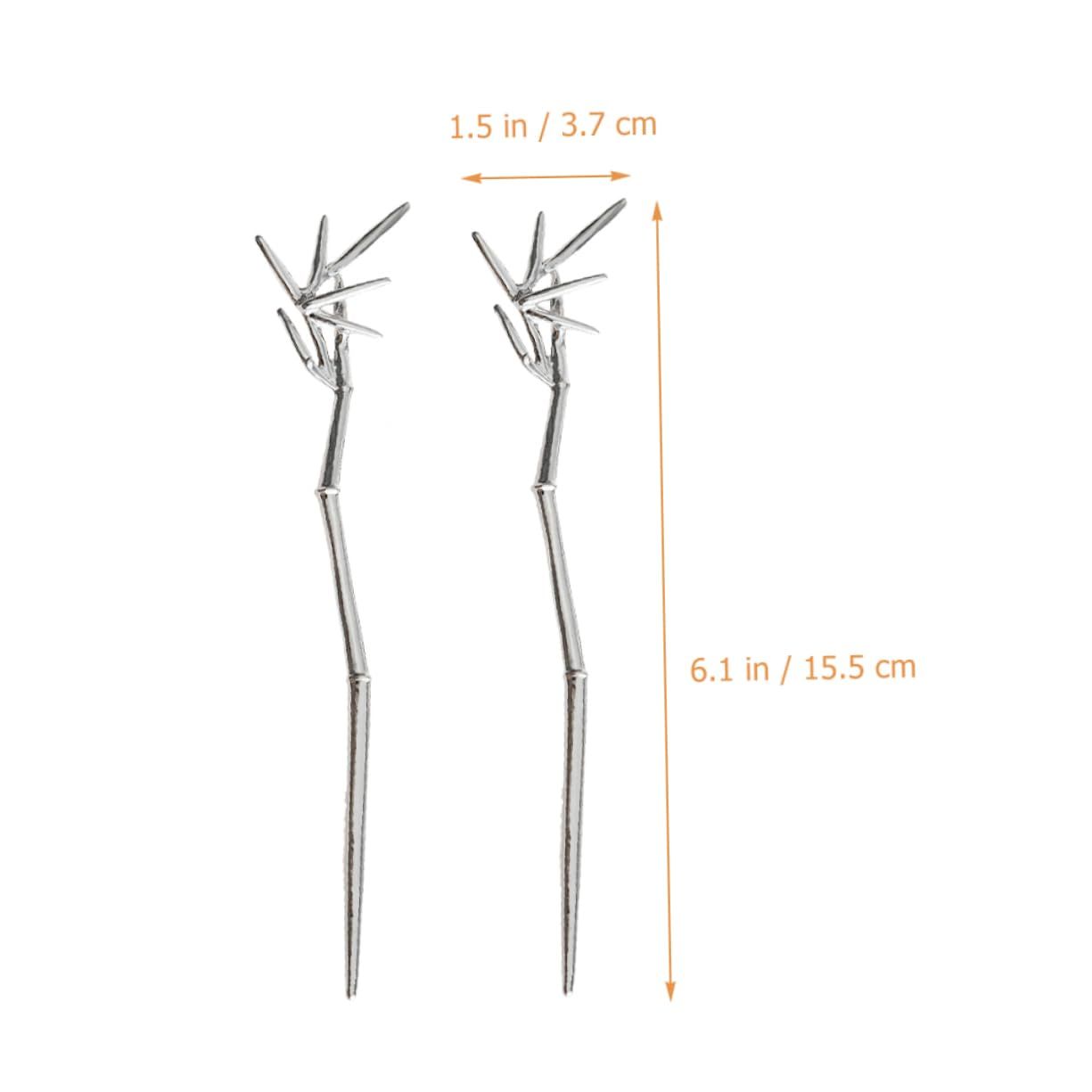 2pcs Bun Metal Hair Chopsticks Girls Barrettes for Hair Metal Hair Sticks Antique Hair… image 5