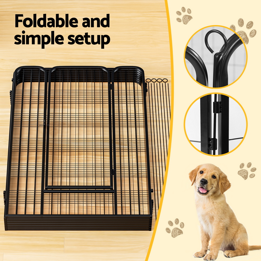 i.Pet Pet Dog Playpen 48" Enclosure 8 Panel Cage Kennel Puppy Fence Play Pen image 6
