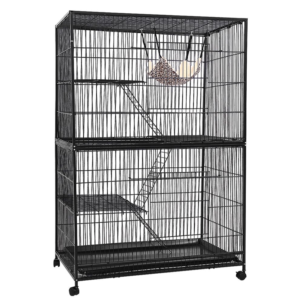 i.Pet Rabbit Cage 142cm Hutch 4 Level Bird Guinea Pig Ferret image 2
