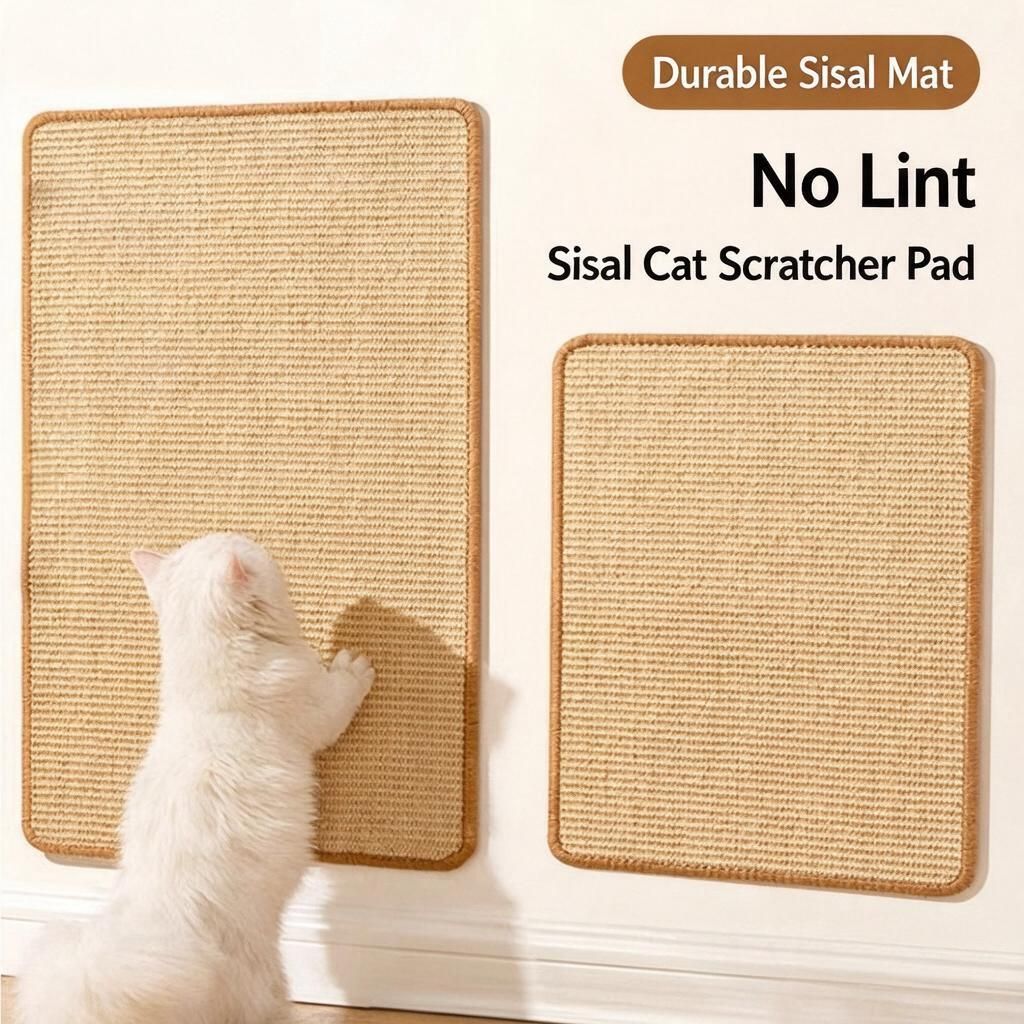 30x40cm Raw Hemp Tone Claw Sharpening Board Wall Fixed with Adhesive Loop…, 30 × 40cm image 2