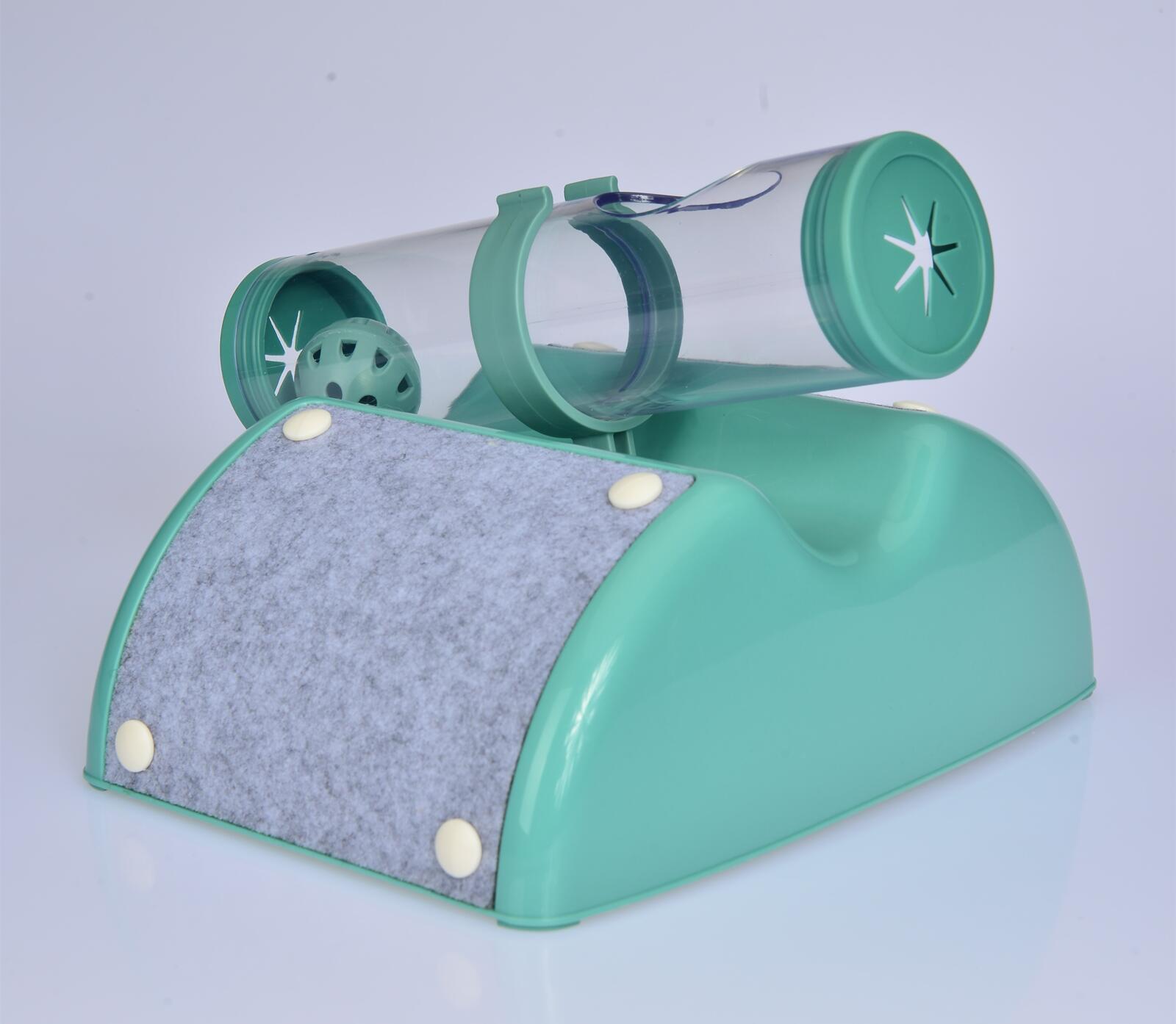 Cat Play Box Kit Pet Toy Kitten Toys Interactive Ball Peek Hunting Toy-Green image 3
