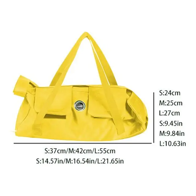 Yellow Small S 37x24cm Cat Carrier Handbag Fits 2-6lb Kitty Portable…, 37 × 24cm