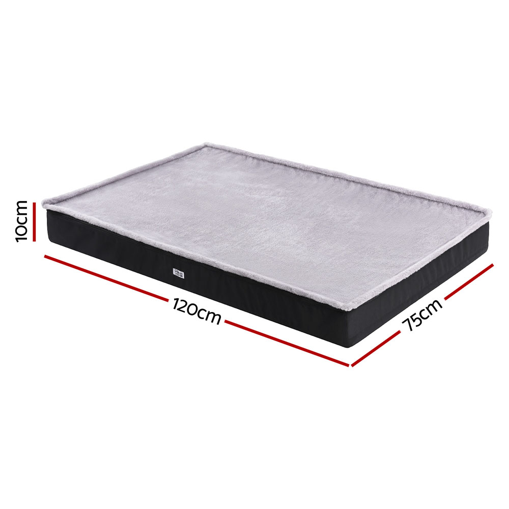 i.Pet Pet Bed Dog Cat Extra Large Calming Soft Sofa Foam Cushion Washable Cover Grey image 2