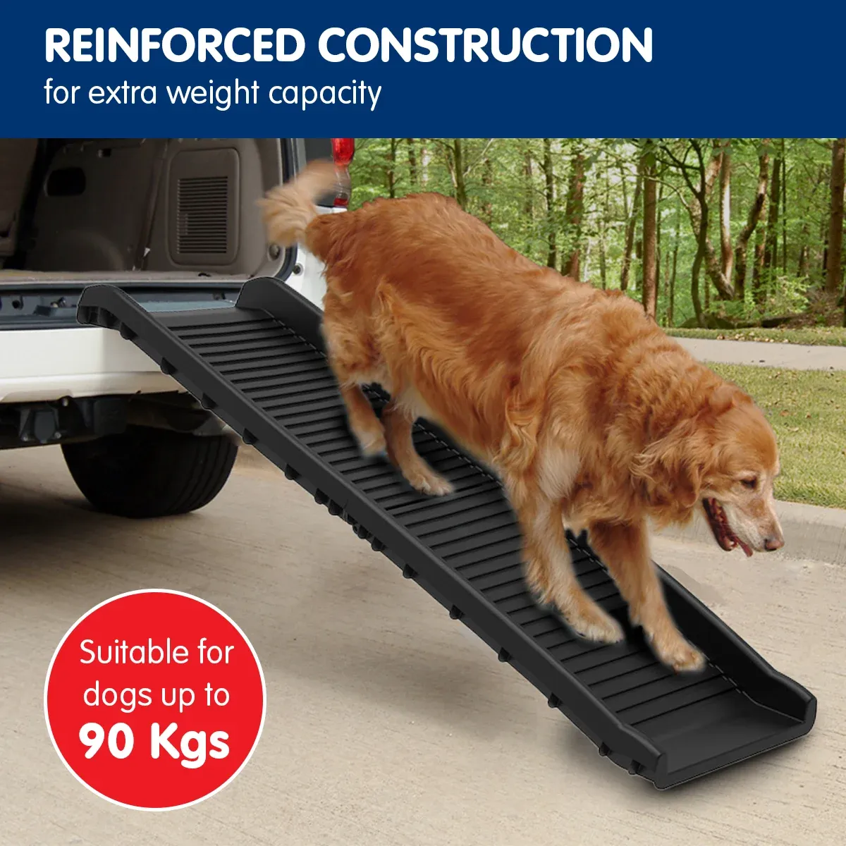 Furtastic Foldable Dog Ramp Non-Slip Portable Pet Steps Ladder for Car SUV High Bed… image 7