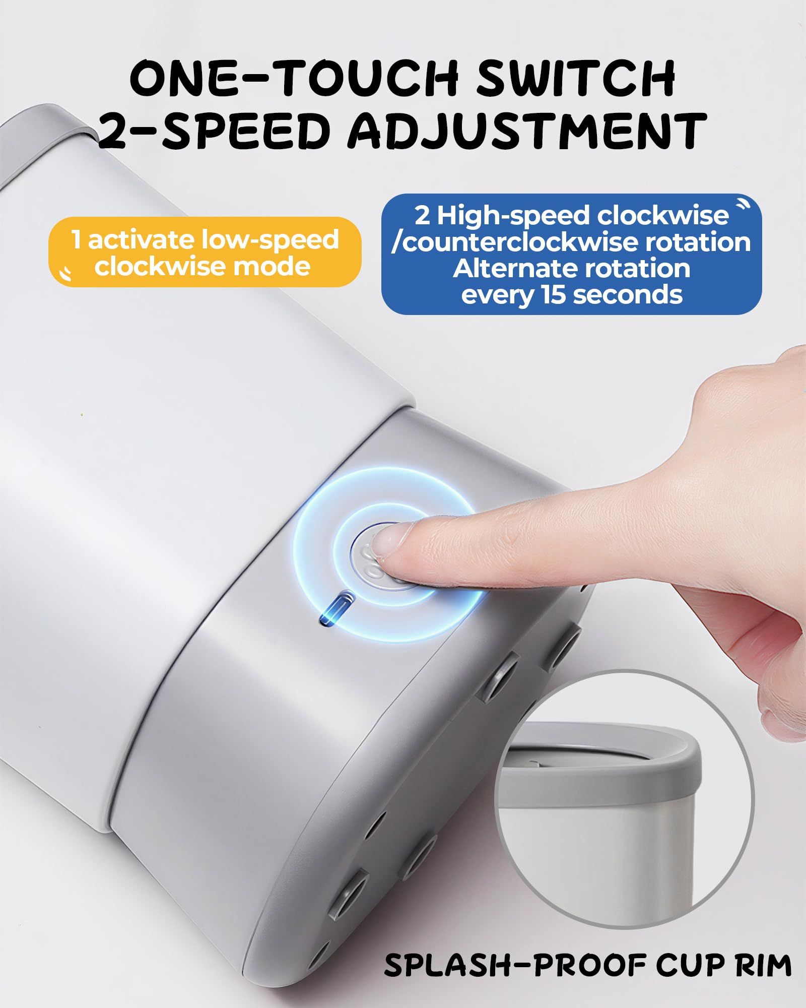Electric Dog Paw Cleaner for Dogs，2 Speeds Automatic Dog Foot Paw…, Gray, Medium/Large image 4