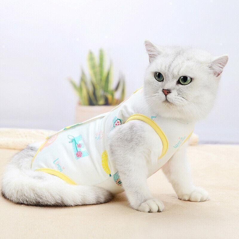 Pet Cat Postoperative Recovery Suit Pet Surgery Clothing Sterilization Weaning Pink… image 7