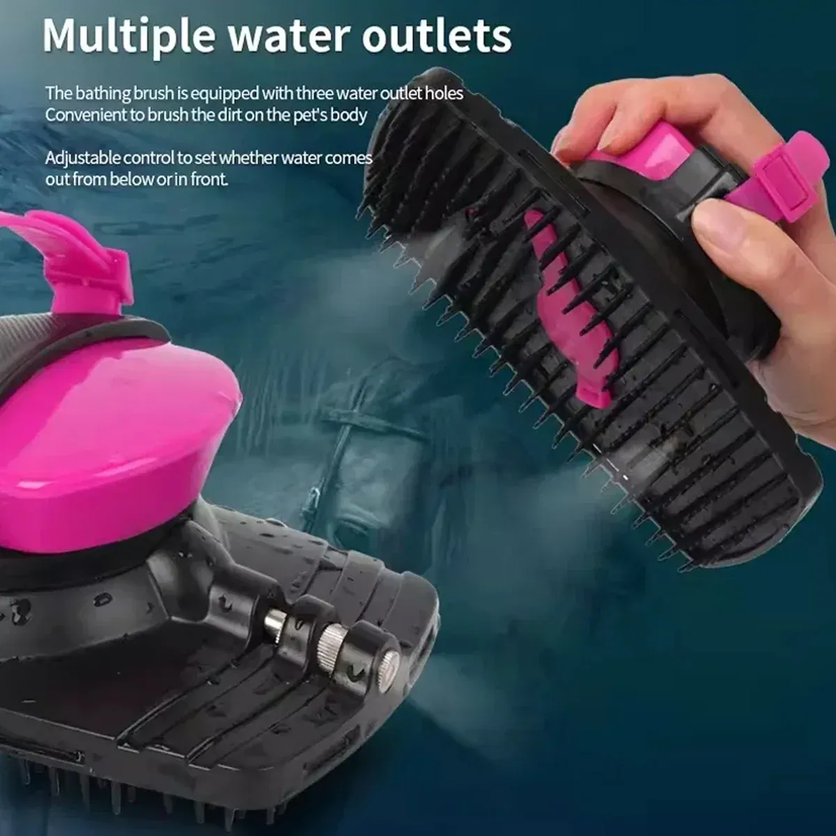 Horse Bath Brush Grooming Massage Comb Soft Bristle Cleaning Tool For Equine Use image 5