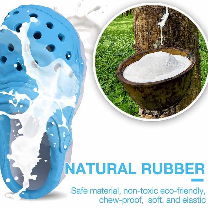 Size S Yellow Tough Slipper Dog Chew Toy - Natural Rubber Treat Dispenser & Teeth… image 2
