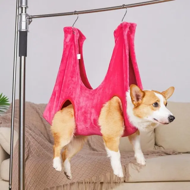 Dog Cat Hammock Helper- Soft Pet Grooming Hammock Harness to Relax Dogs- Thicken Dog…