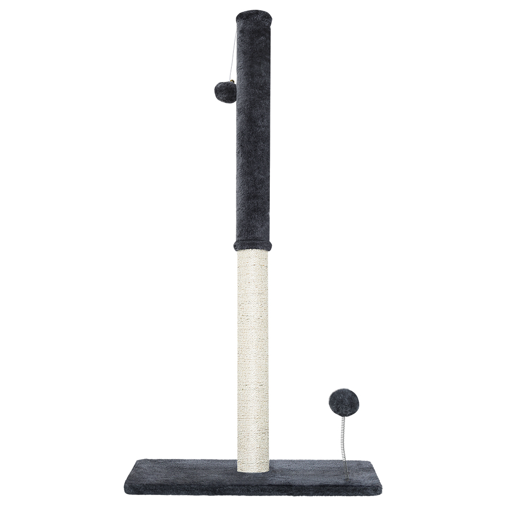 i.Pet Cat Tree 105cm Scratching Post Scratcher Tower Condo House Hanging toys Grey image 3