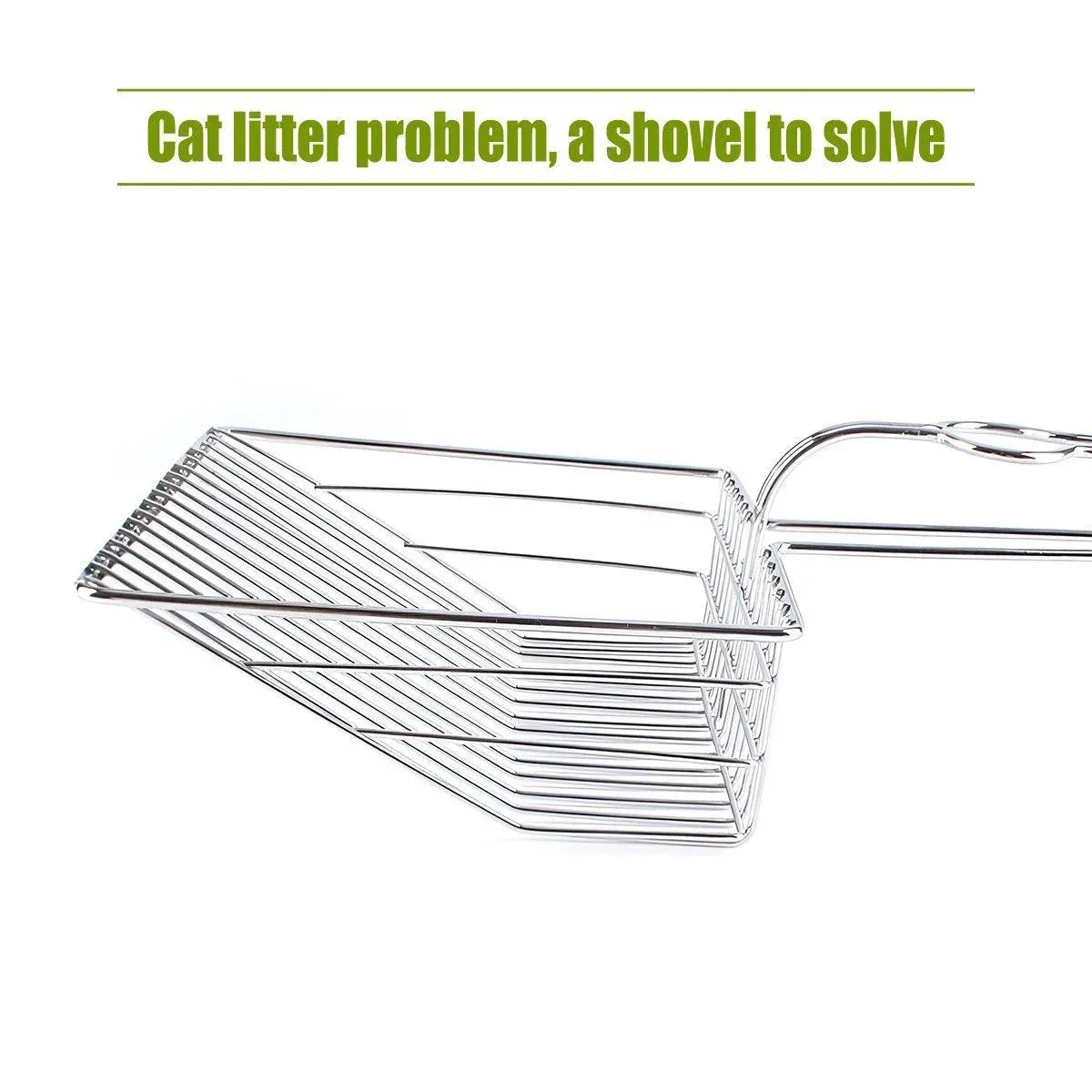 1-Piece Metal Cat Litter Scoop image 5