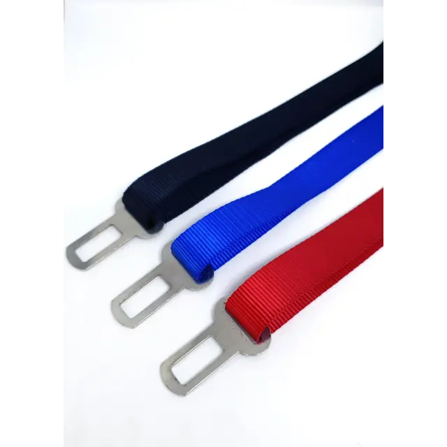 Seat Belt Safety Travel Attachment Connector - Moondidley Pets Red
