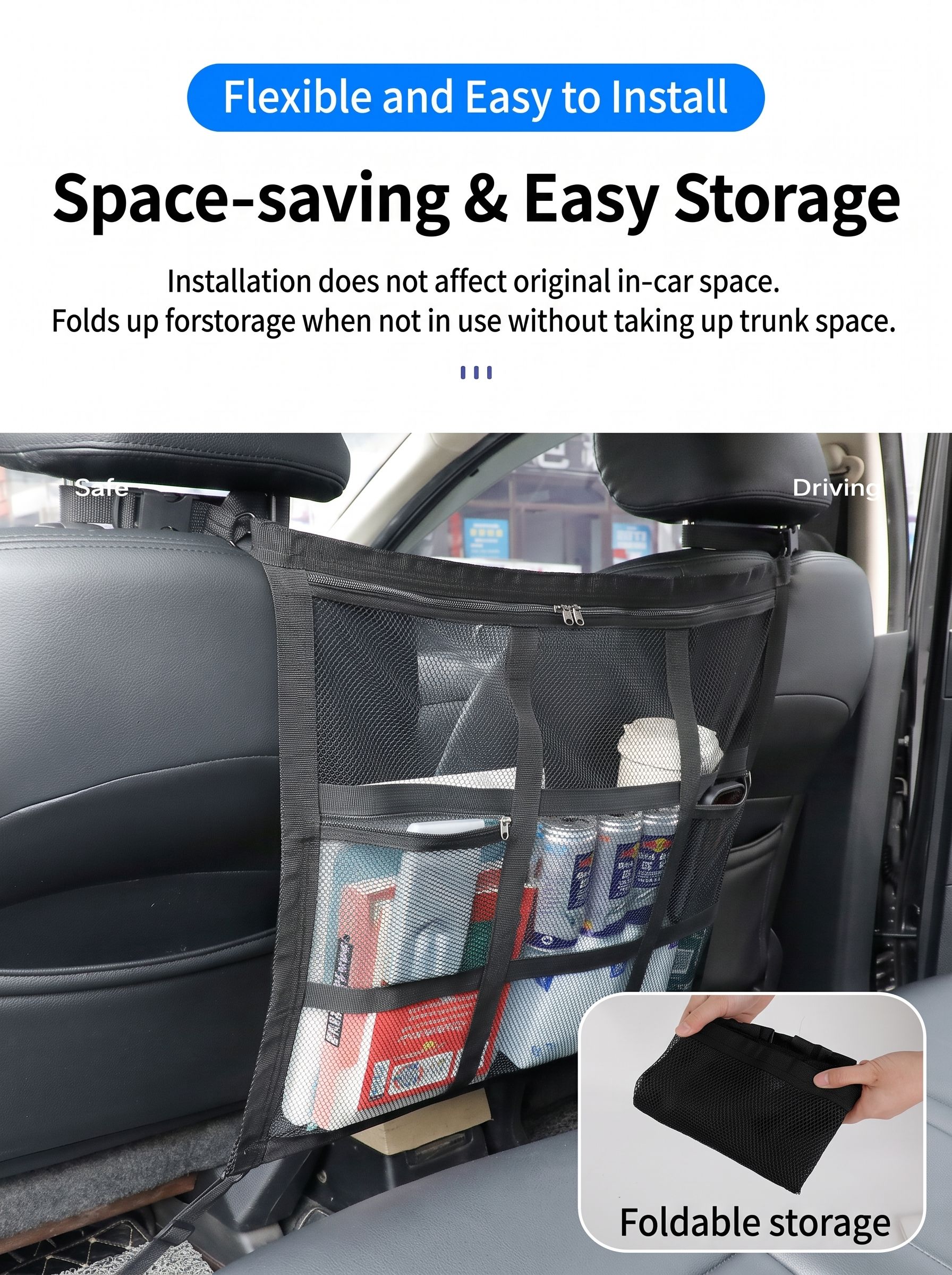 Car Pet Barrier Net for Front Seat Gap image 10