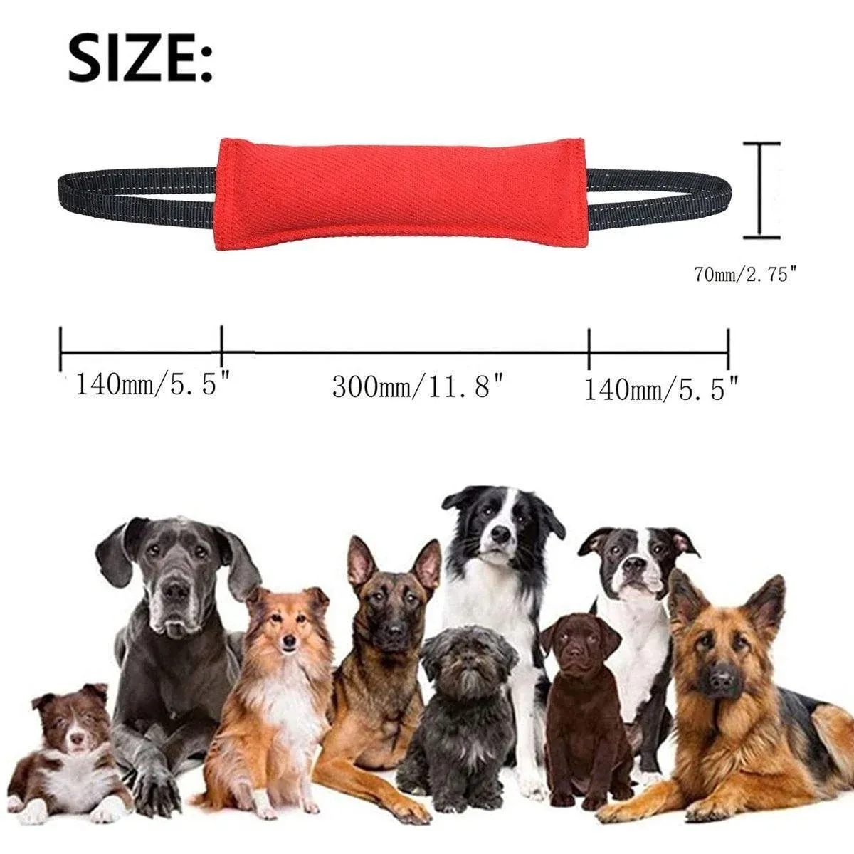 Cloth Bite Stick Teether Dog Training Bite Stick Durable Chew Toy for Pets image 3