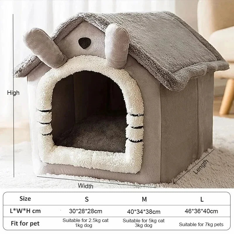 Soft Indoor Dog House & Bed - Washable Grey image 5