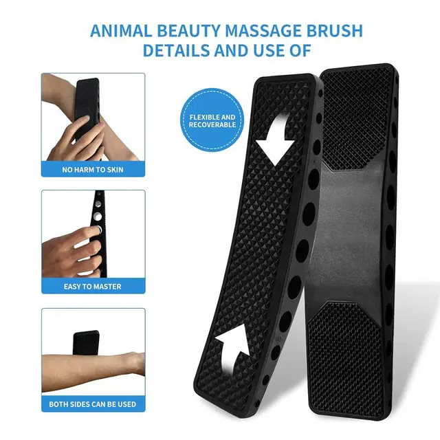 Horse Brush Hair Grooming Shedding Massage Tool Supplies Groomer Stuff Short Haired…