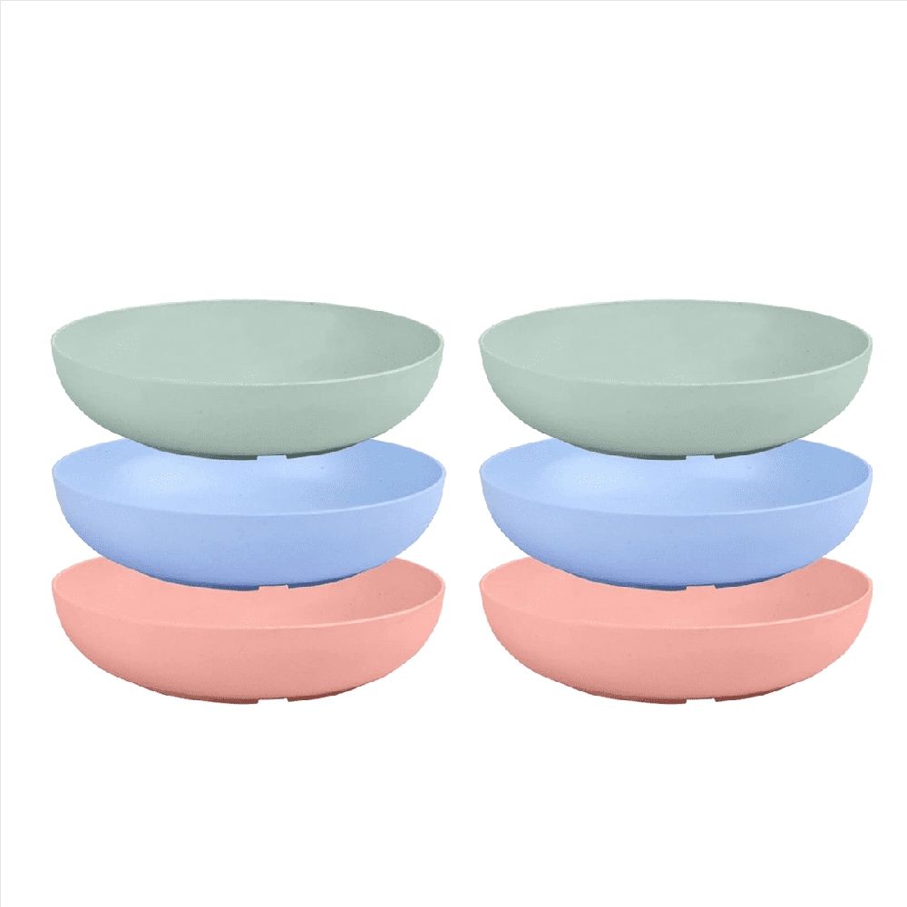 6-Pieces Fatigue Cat Bowl - 5.5 Inch Shallow Food Dish Wide Wet Feeding Bowls image 3