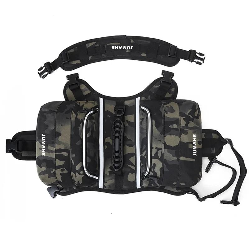 Self-Supporting Dog Backpack Vest with Dual Side Pockets – Hands-Free Canine…, Black image 9