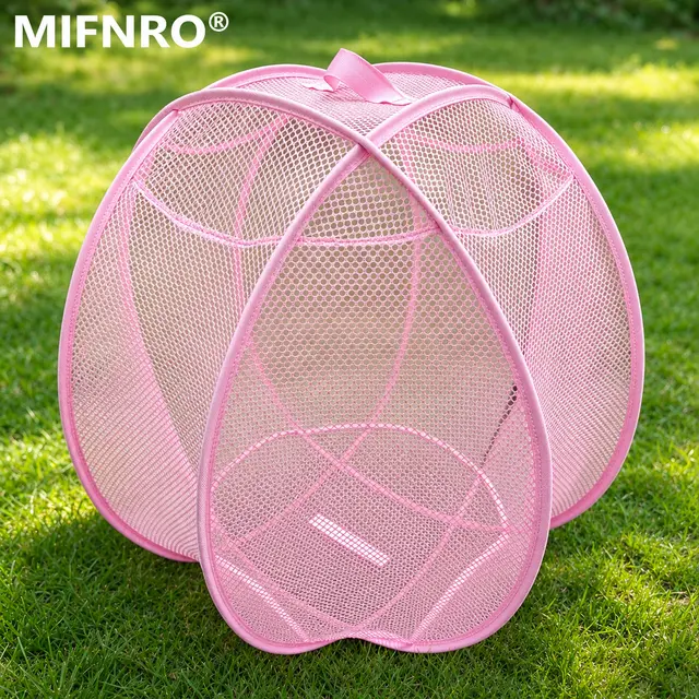 Portable Foldable Pet Playpen Pop Up Mesh Tent for Small Cats Dogs Rabbits…, Pink