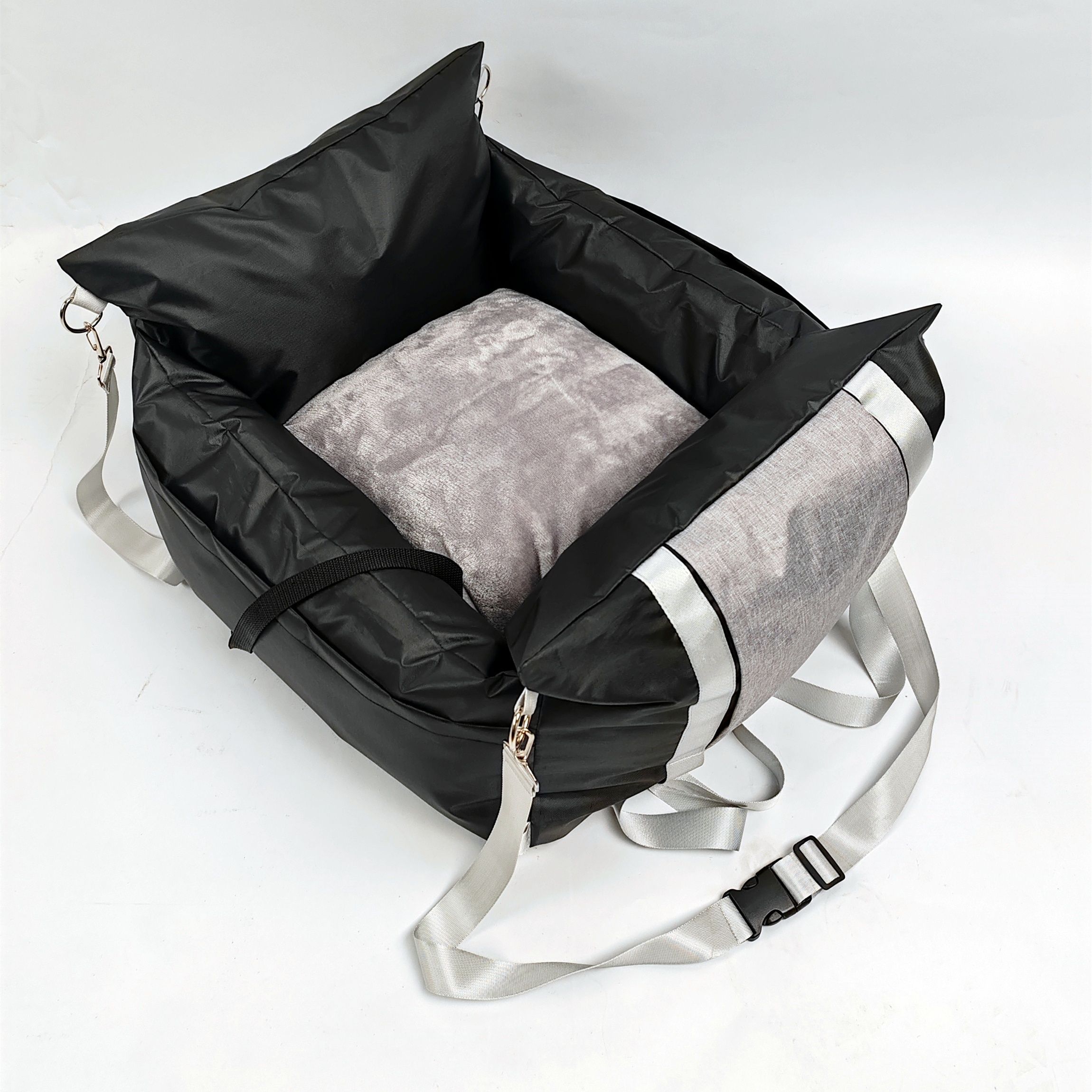 Black White car dog bed dog carrier for car image 9