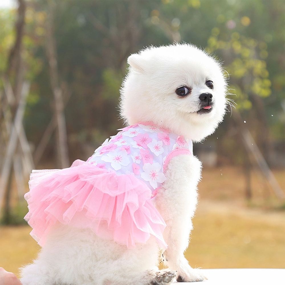 Cute Bowknot Dog Tutu Dress, Purple image 2