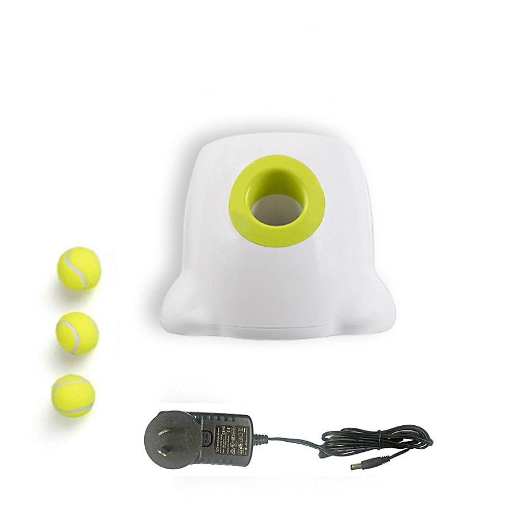 Dog Ball Launcher Thrower Automatic Tennis Fetch Throwing Machine 3 Balls image 9