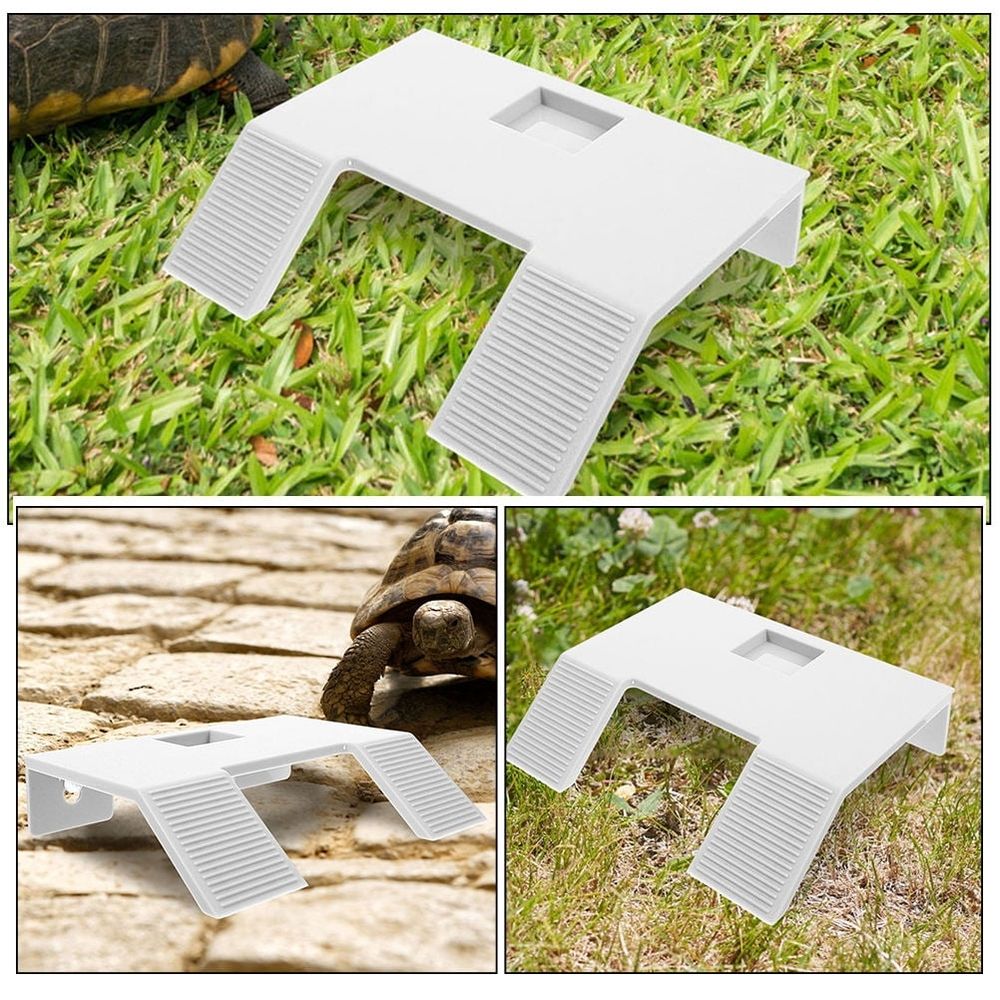 Durable White ABS Turtle Basking Platform, Suitable for Reptiles image 3