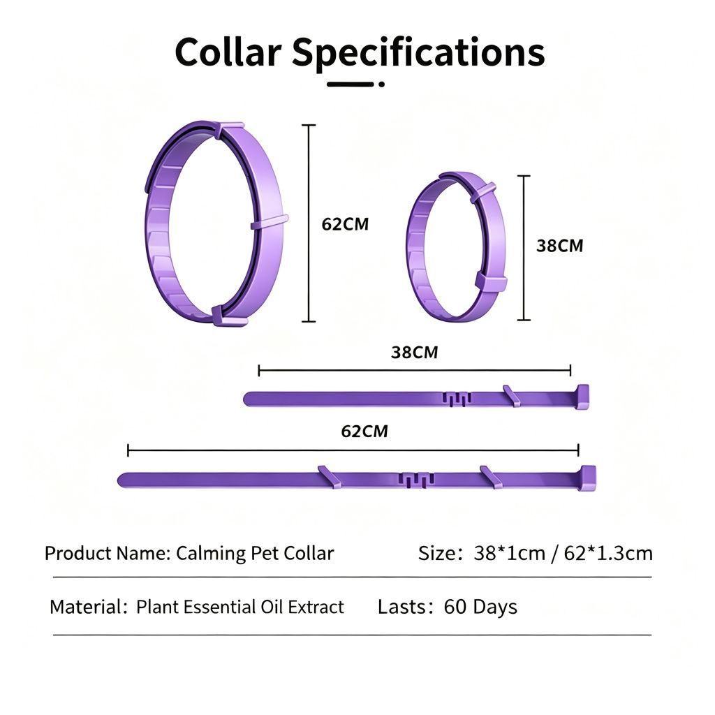 4 Pack Black Cat Calming Collar 38cm image 3