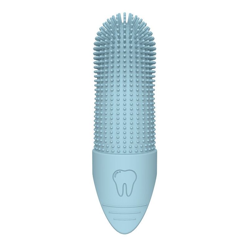 Gentle Silicone Finger Toothbrush for Cats and Dogs – Reusable, Yellow image 8