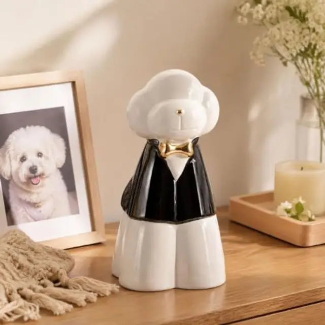 Glazed Ceramic Memorial Urn for Pets, 20