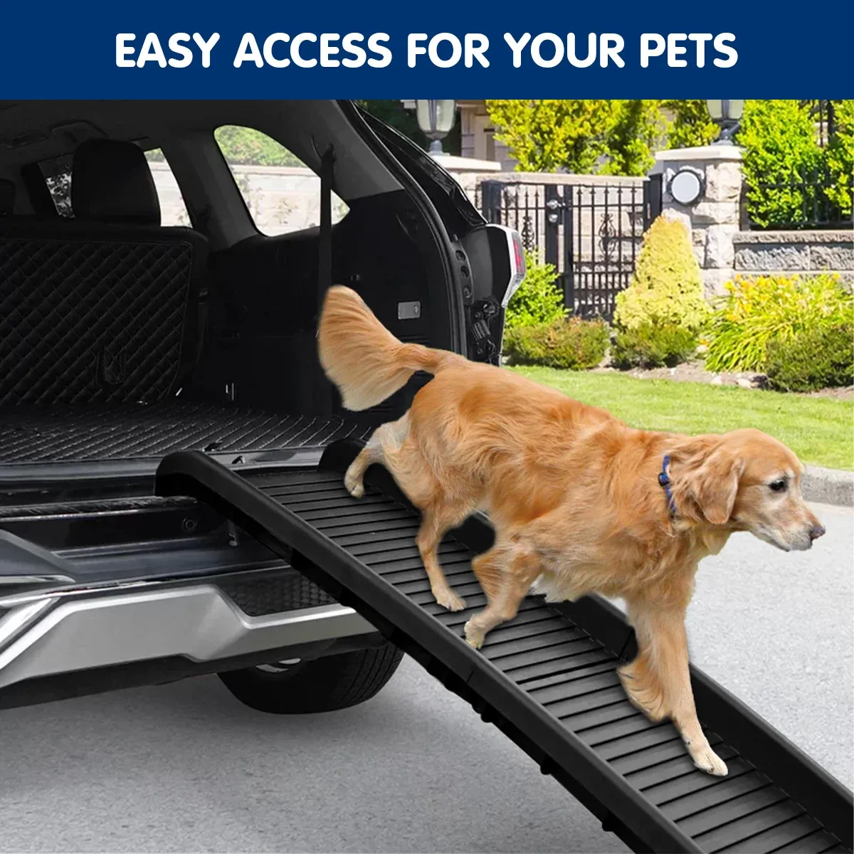 Furtastic Foldable Dog Ramp Non-Slip Portable Pet Steps Ladder for Car SUV High Bed… image 5