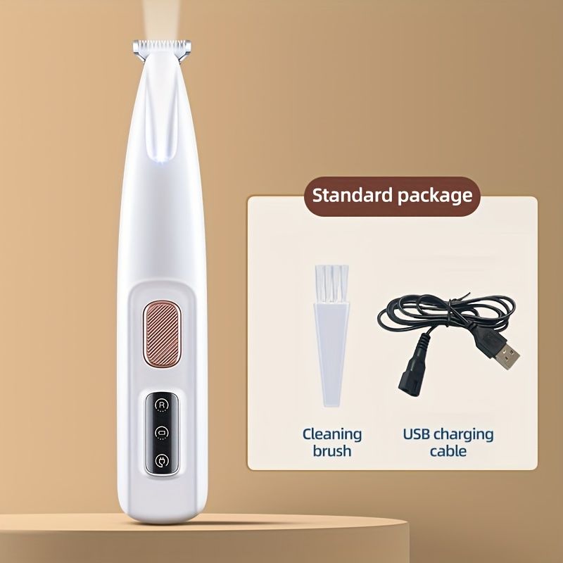 Pet grooming clippers with LED assisted lighting Safe low-noise USB/battery life Pet…