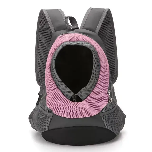 Ventilated Small Pet Carrier Backpack – Hands-Free Nylon Travel Bag with Adjustable…