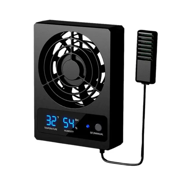 Smart Cooling Fan For Reptile Tank With LED Display Ventilation Fan For Reptile Terra…