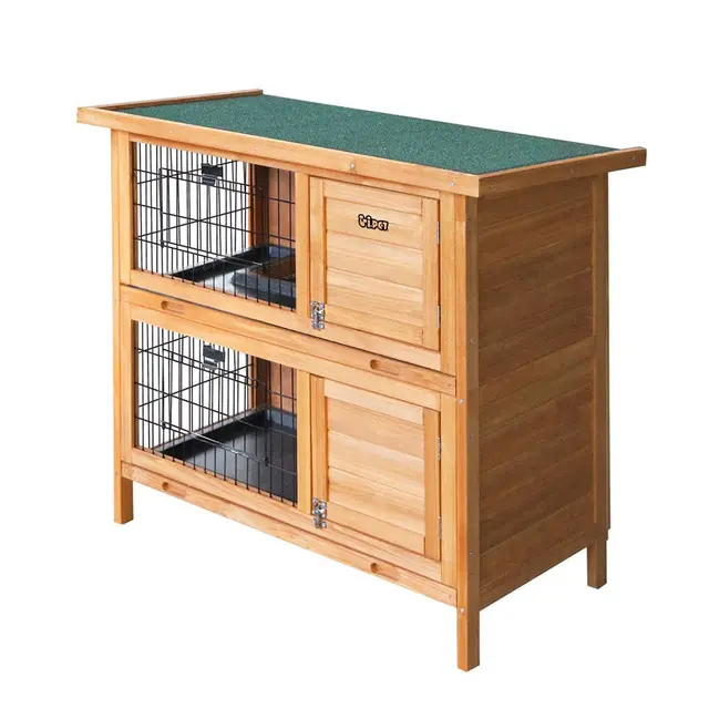 i.Pet Rabbit Hutch Chicken Coop 91.5cm x 45cm x 82cm Chicken Coop Large Wooden House…