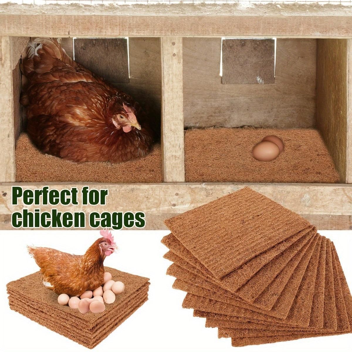 10pcs Chicken Nest Box Liner Soft Cushions for Poultry Hen Laying Coop Nest Pads image 9