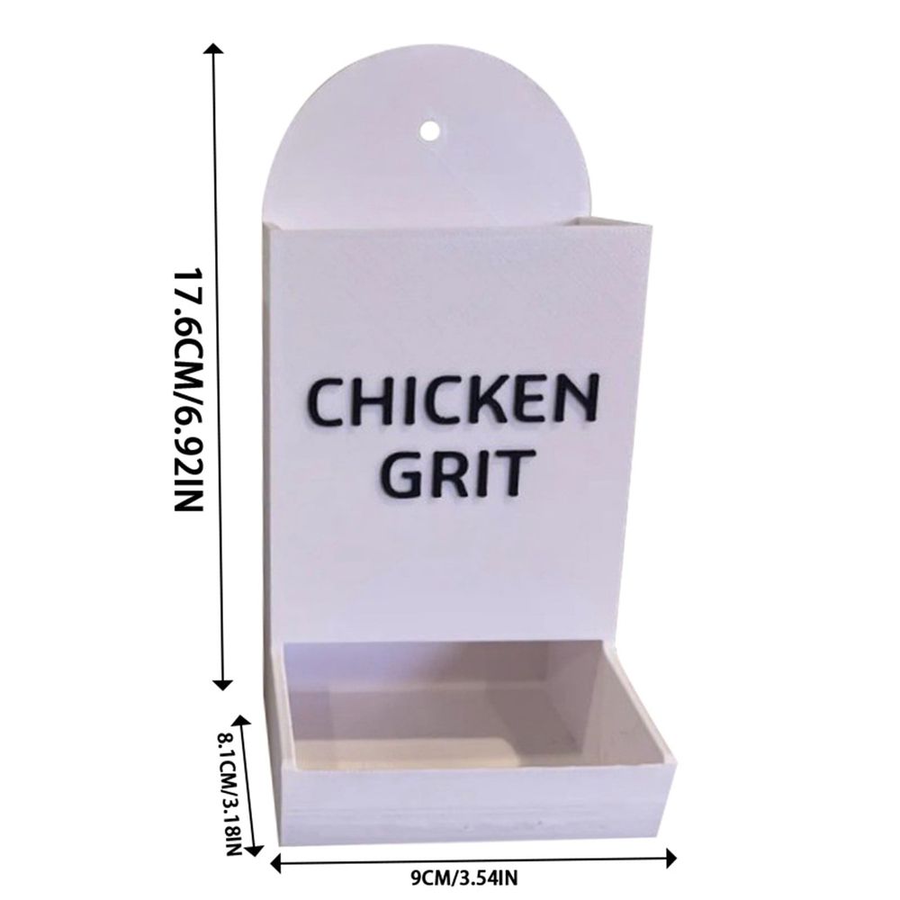 Automatic Chicken Oyster Shell & Grit Feeder - Metal Hanging Poultry Feeder Trough for… image 4