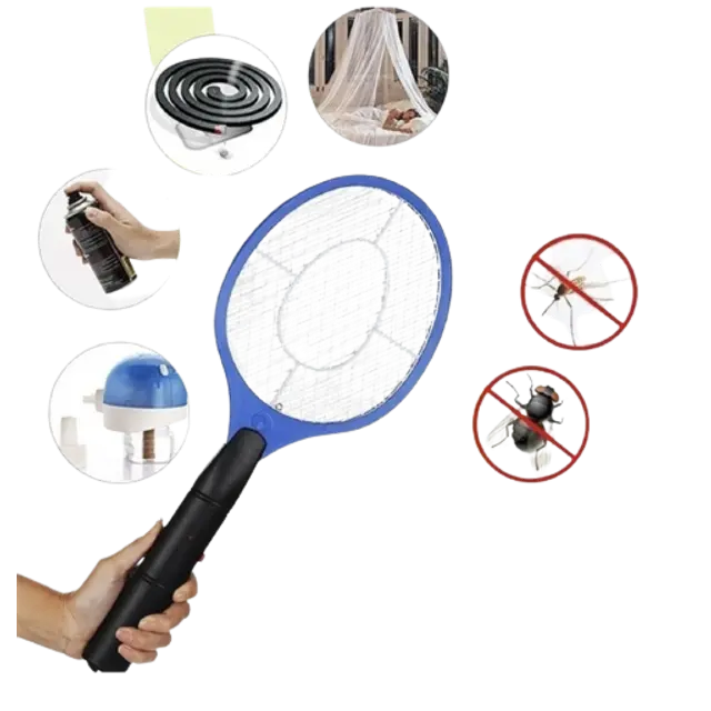 BUG ZAPPER RACKET Fly Mosquito Pest Swatter Net Racquet Electric Insect Killer