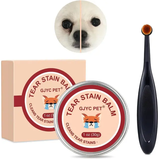 2 PackNatural Tear Stain Remover Balm for Dogs & Cats – Gentle & Effective Eye Care