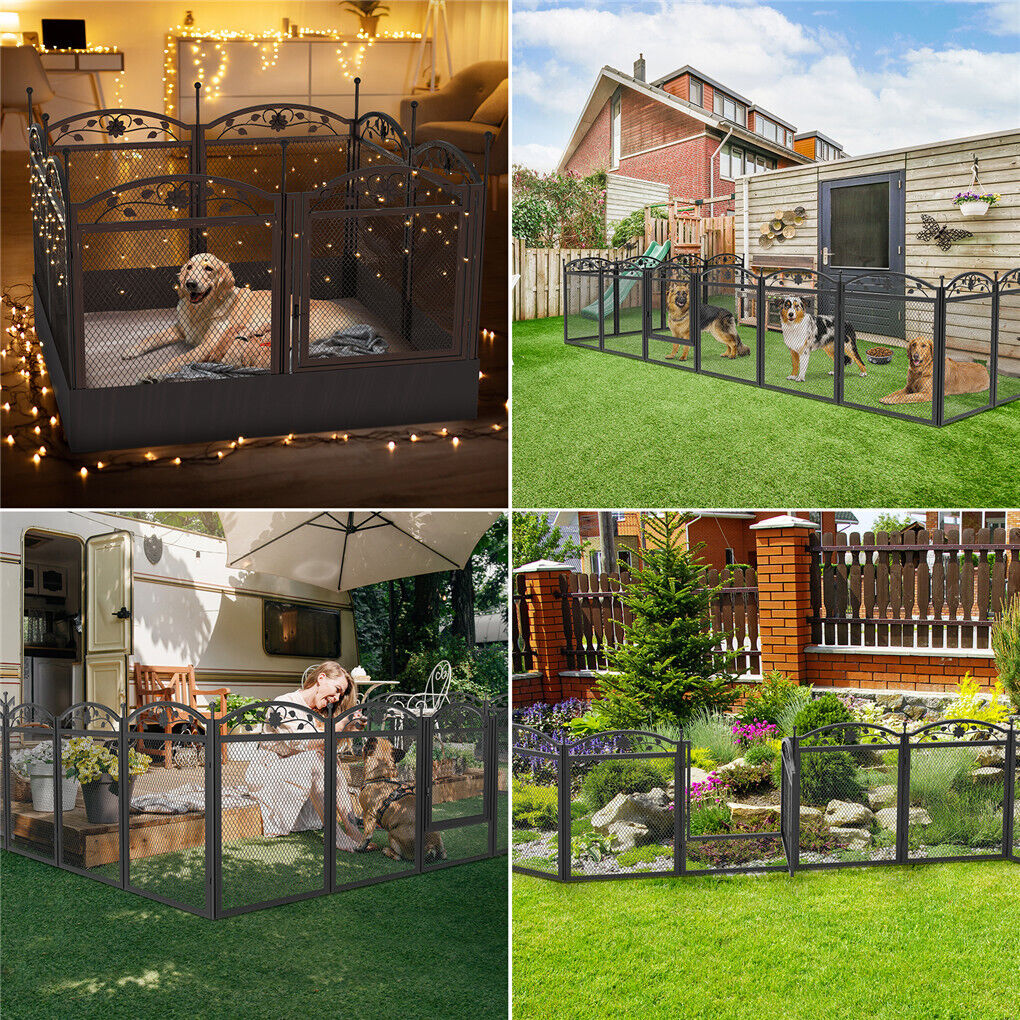 HeavyDuty Metal Dog Playpen w/ Waterproof Border image 9