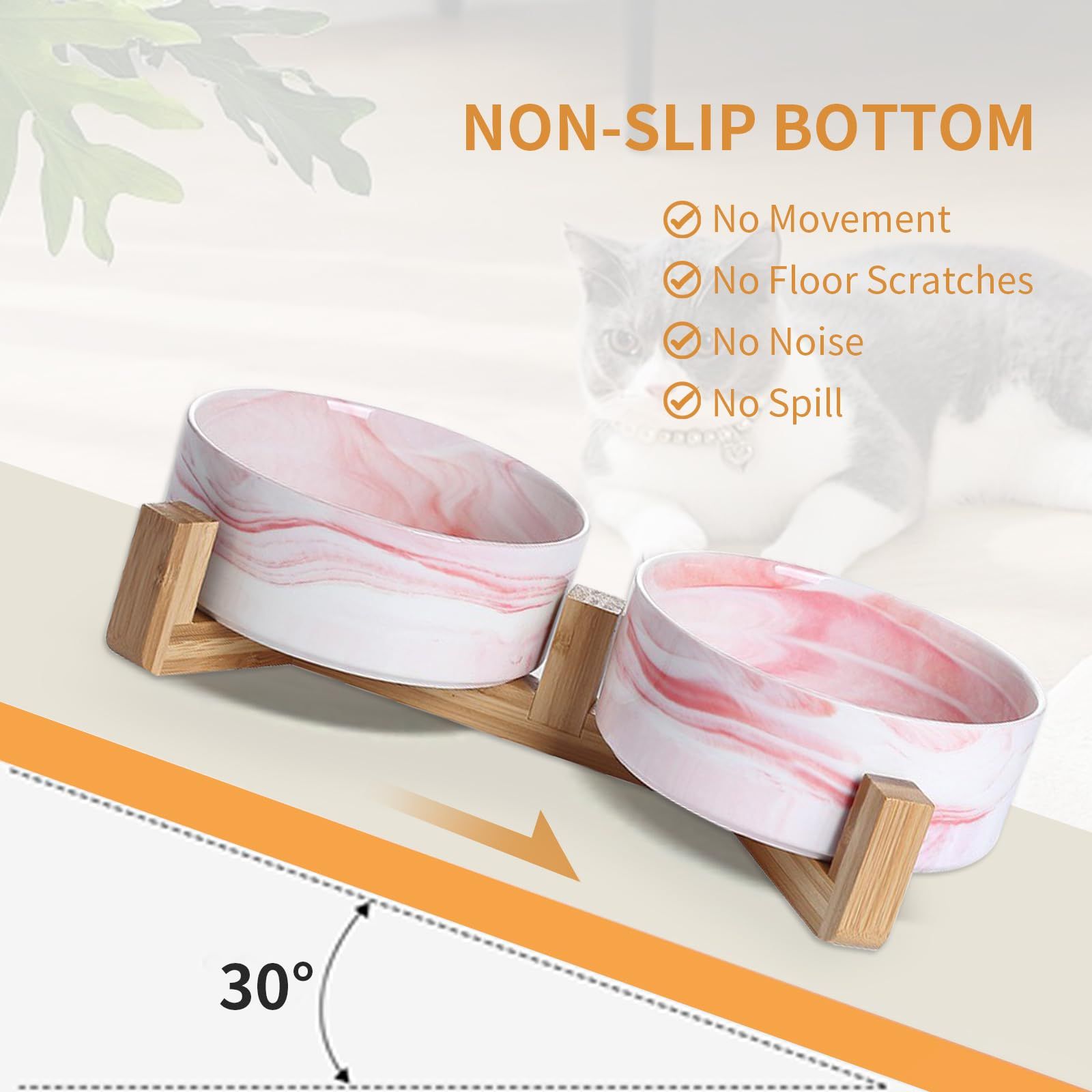 Ceramic Round Pet Feeder image 2