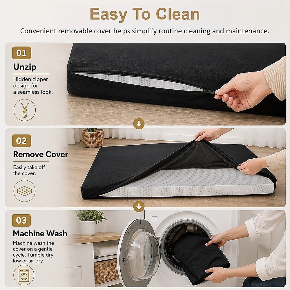 110CM XL Pet Bed Mattress Dog Cat Memory Foam Pad Mat Cushion image 10