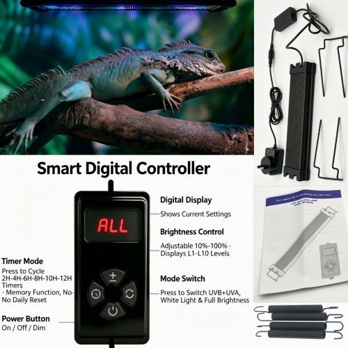 40cm Adjustable Reptile 5.0UVA UVB Lamps LED Light for Reptile Tanks Pet Lighting System image 3