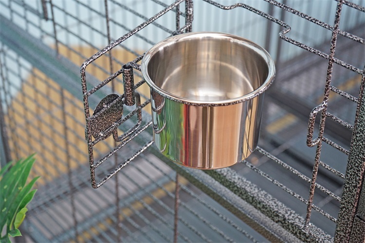 YES4PETS XXXL 185 cm Bird Cage Pet Parrot Aviary Perch Castor Wheel Removable Divider image 6