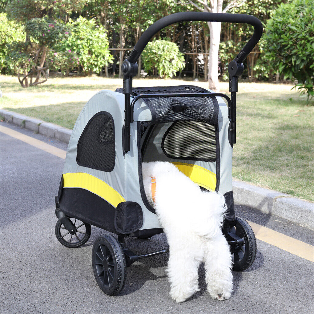 Dog Stroller Foldable Pet Travel Cart M Size image 4