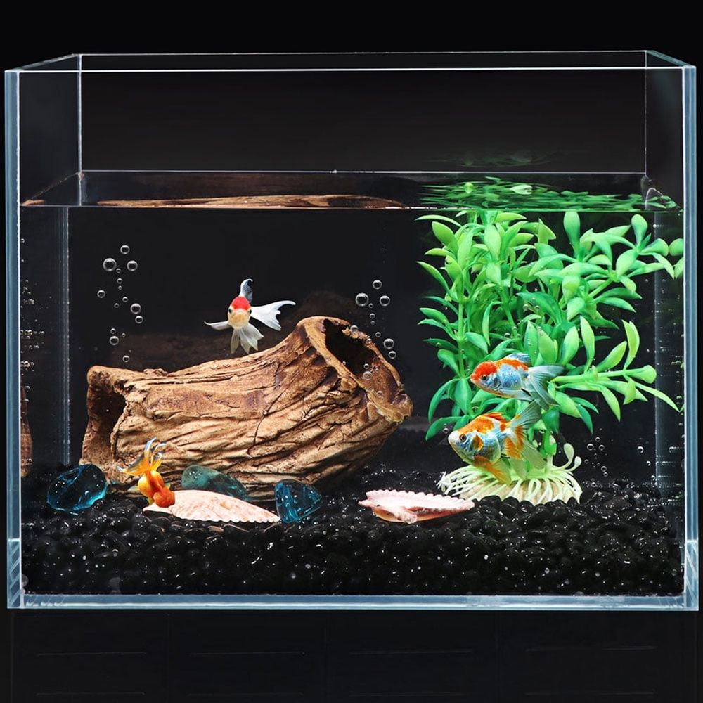 Black Glass Fish Tank Rocks Aquarium Gravel Polished Stones Durable Decorative Texture image 4