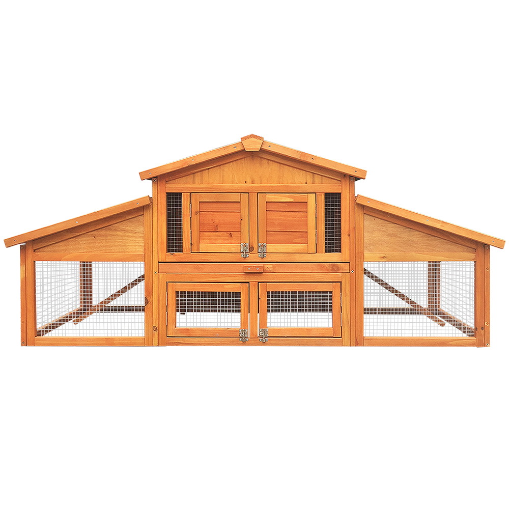 i.Pet Chicken Coop Rabbit Hutch 169cm x 52cm x 72cm Large Chicken Coop Wooden House… image 3