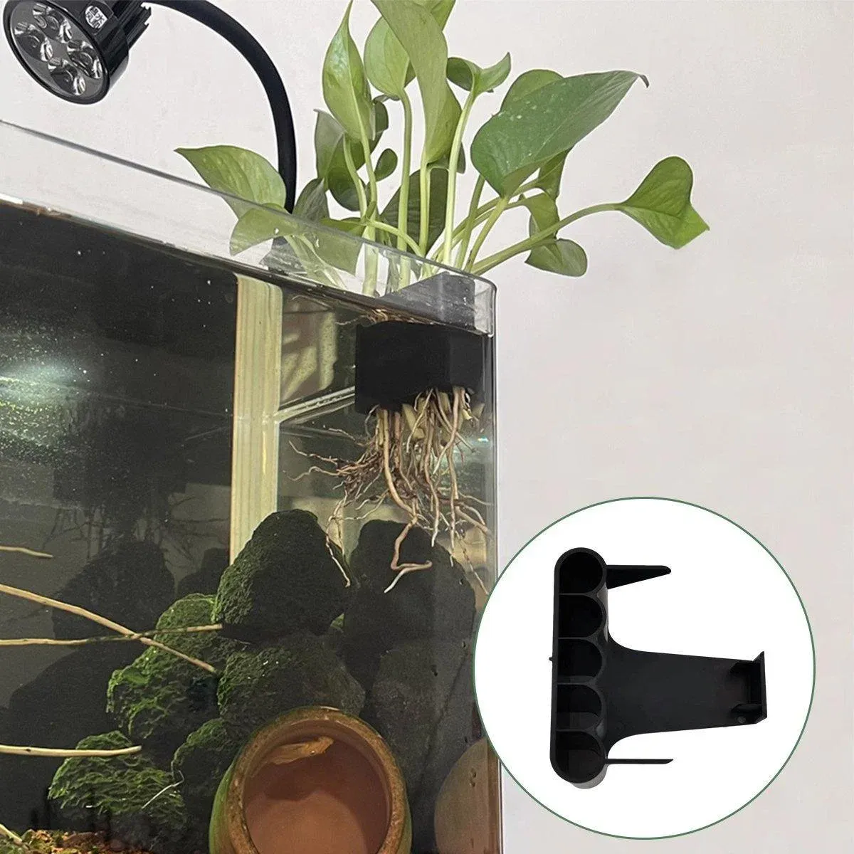 Aquarium Shelf Water Plant Cultivation Rack Fish Tank Plant Holder Decoration image 5
