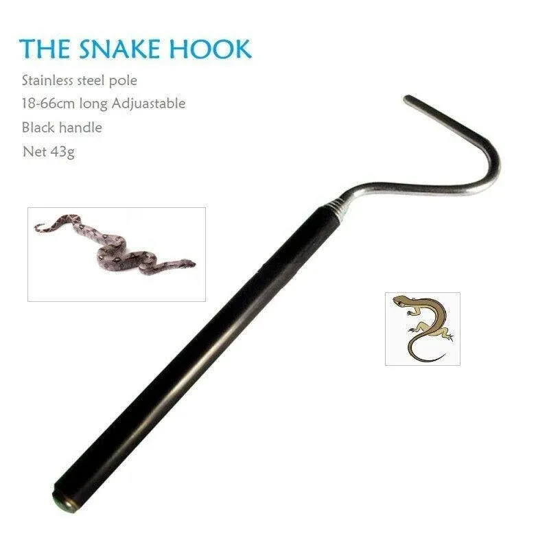 Snake Hook Adjustable Telescopic Snake Capture Hook Stainless Steel Reptile Hook image 7